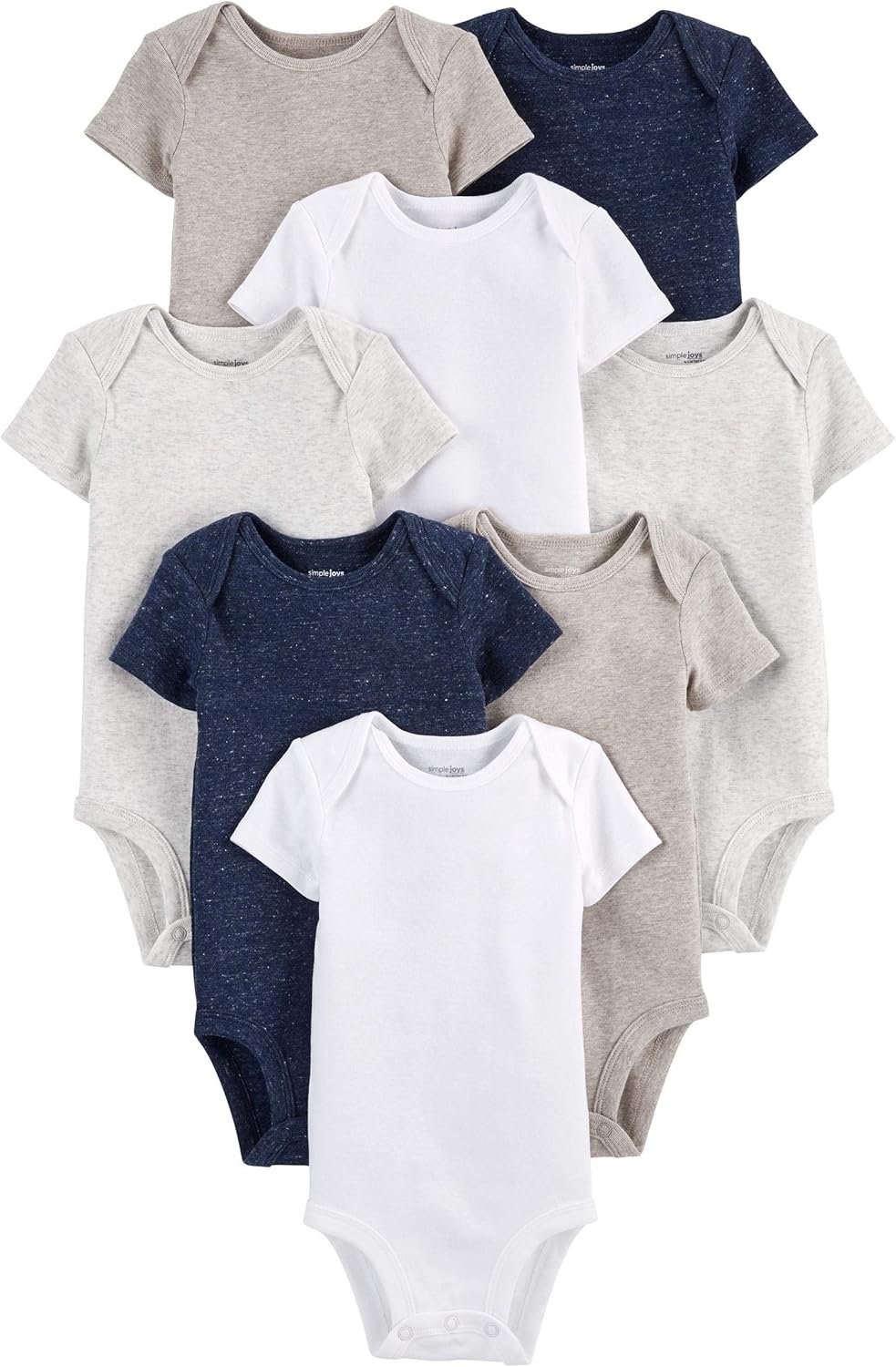 Simple Joys by Carter’s Unisex-Baby 8-Pack Short-Sleeve Bodysuit