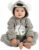 Cuddle Club Fleece Baby Bunting Bodysuit with Hood, Convertible Mittens & Booties, Car Seat Friendly, Soft & Warm, Easy Zip