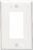 Leviton + 80601-W 1-Gang Decora/GFCI Device Wallplate + Midway Size + Thermoset + Device Mount + White