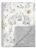 BOPRIO Baby Blankets for Unisex Boys Girls, Super Soft Nursery Minky Blankets with Baby Elephant Design and Dotted Fleece Backing, Printed Bed Throws Newborn