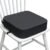 Toddler Booster Seat for Kitchen Chair, 3.5″ Oxford Foam Cushion, Non-Slip Base, Adjustable Straps, Portable Dining Booster for Self-Feeding Toddlers at Home or on The Go (Dark Grey)