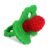 RaZbaby RaZberry Silicone Teether Pacifier – Teething Relief for Infants, Food-Grade, BPA-Free, Hands-Free Design, Natural Berrybumps Fruit Texture for Sensory Development, Freezable – Red