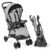 Kolcraft Cloud Plus Lightweight Umbrella Stroller for Toddlers with Reclining Seat, Large Storage Basket, Canopy, Infant & Parent Trays, Compact Fold for Summer Travel, Durable Frame, Slate Gray