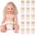 BABESIDE 15 Pcs Reborn Baby Doll Accessories Diapers Set for 17-24 Inch Dolls – Realistic Baby Doll Underwear with Cute Animal Pattern for Newborn & Reborn Dolls