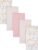 Gerber Girls Newborn Infant Baby Toddler Nursery 100% Cotton Flannel Receiving Swaddle Blanket, Pink Safari, Pack of 5