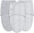SWEET DOLPHIN 3-Pack Baby Swaddle Sleep Sacks – Newborn Swaddle Blanket with Soft Cotton – Ergonomic Wrap for Boys and Girls, 0-3 Months, Grey